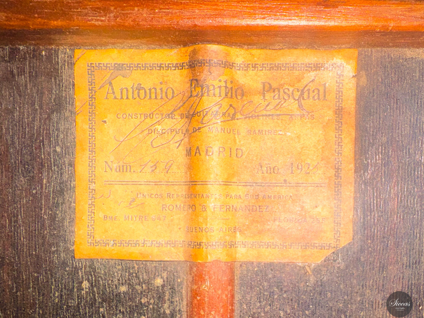 Antonio Emilio Pascual Viudes - 1925 No. 159 ON HOLD