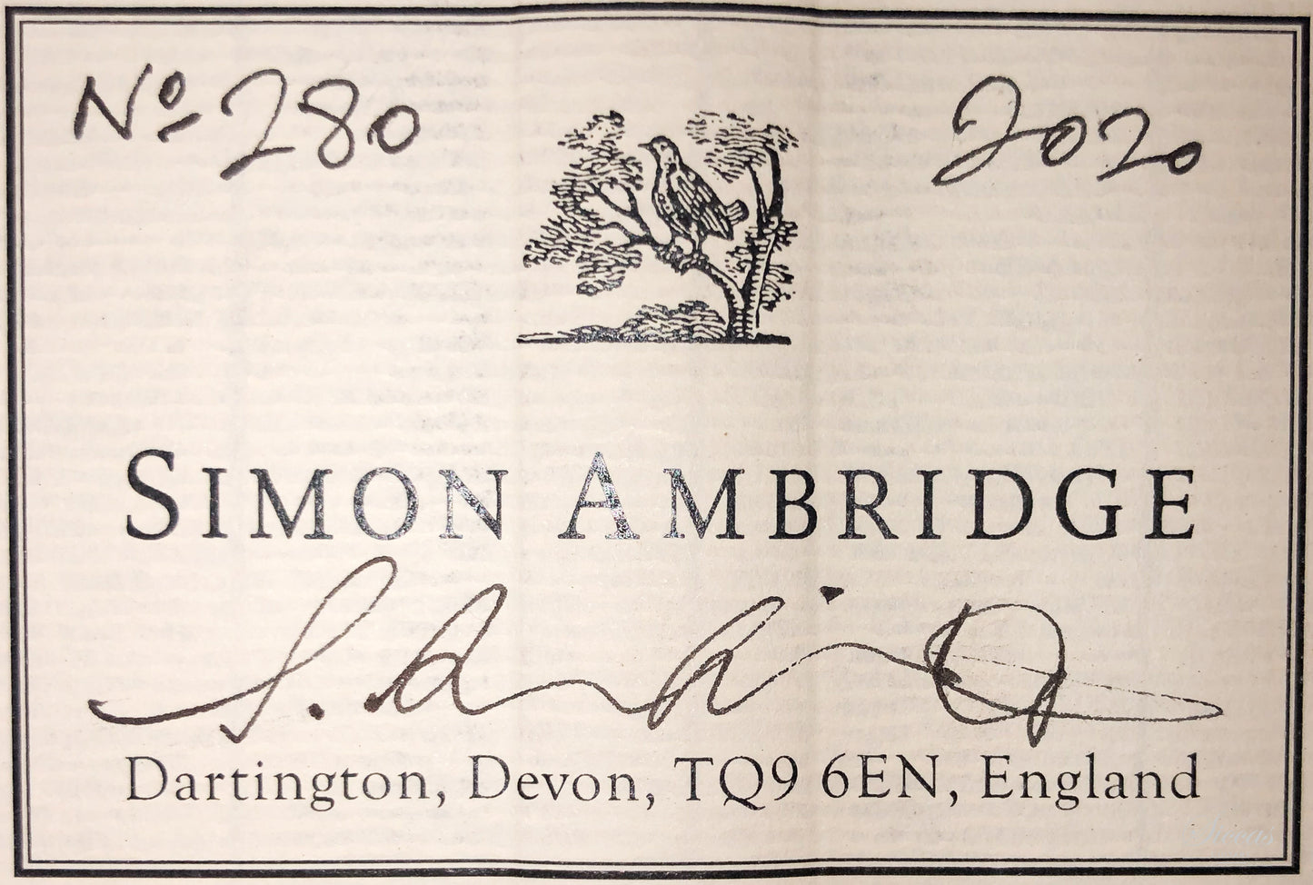 Simon Ambridge - 2020
