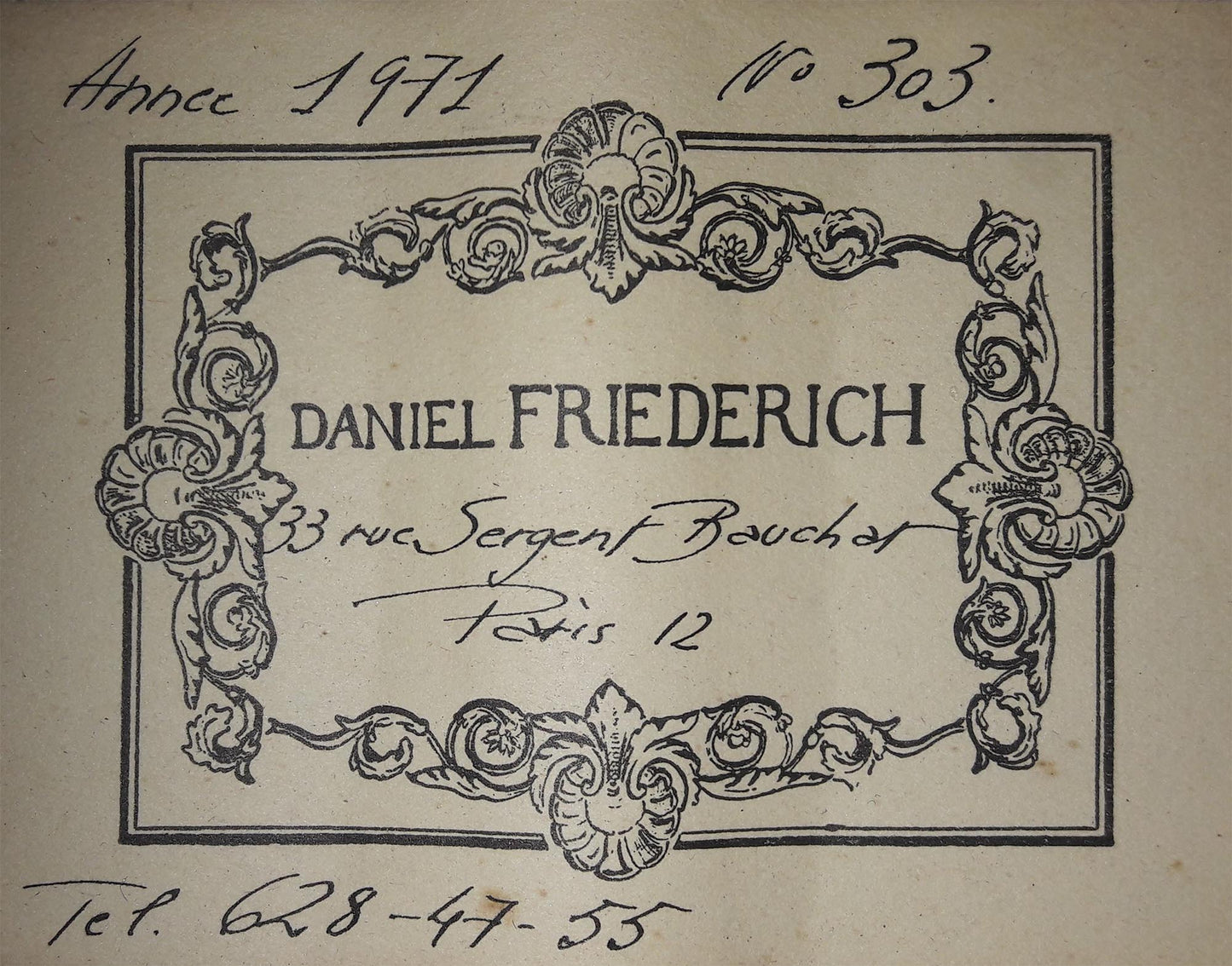 Daniel Friederich - 1971