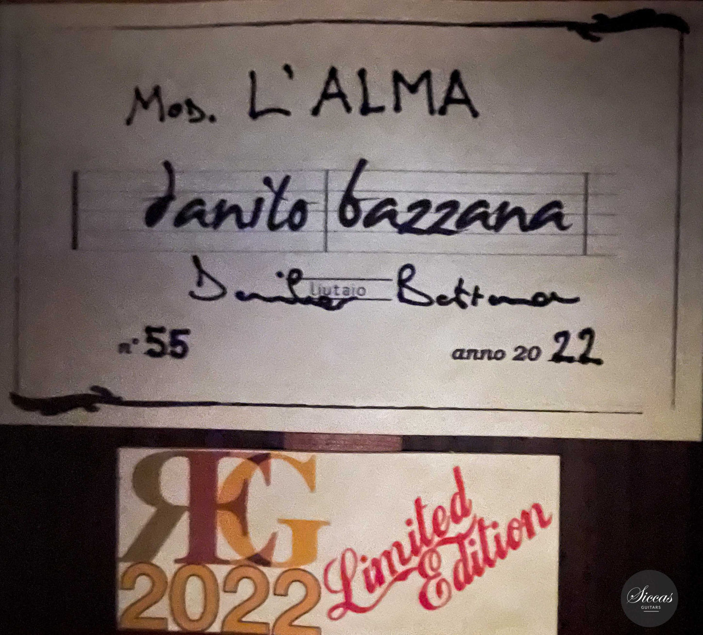 Danilo Bazzana - 2022 No. 55 REG Limited Edition