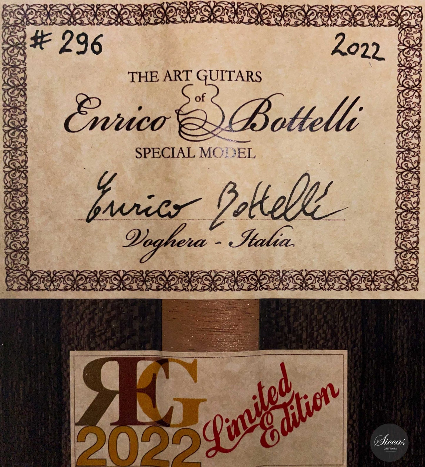 Enrico Bottelli - 2022 No. 296 REG Limited Edition