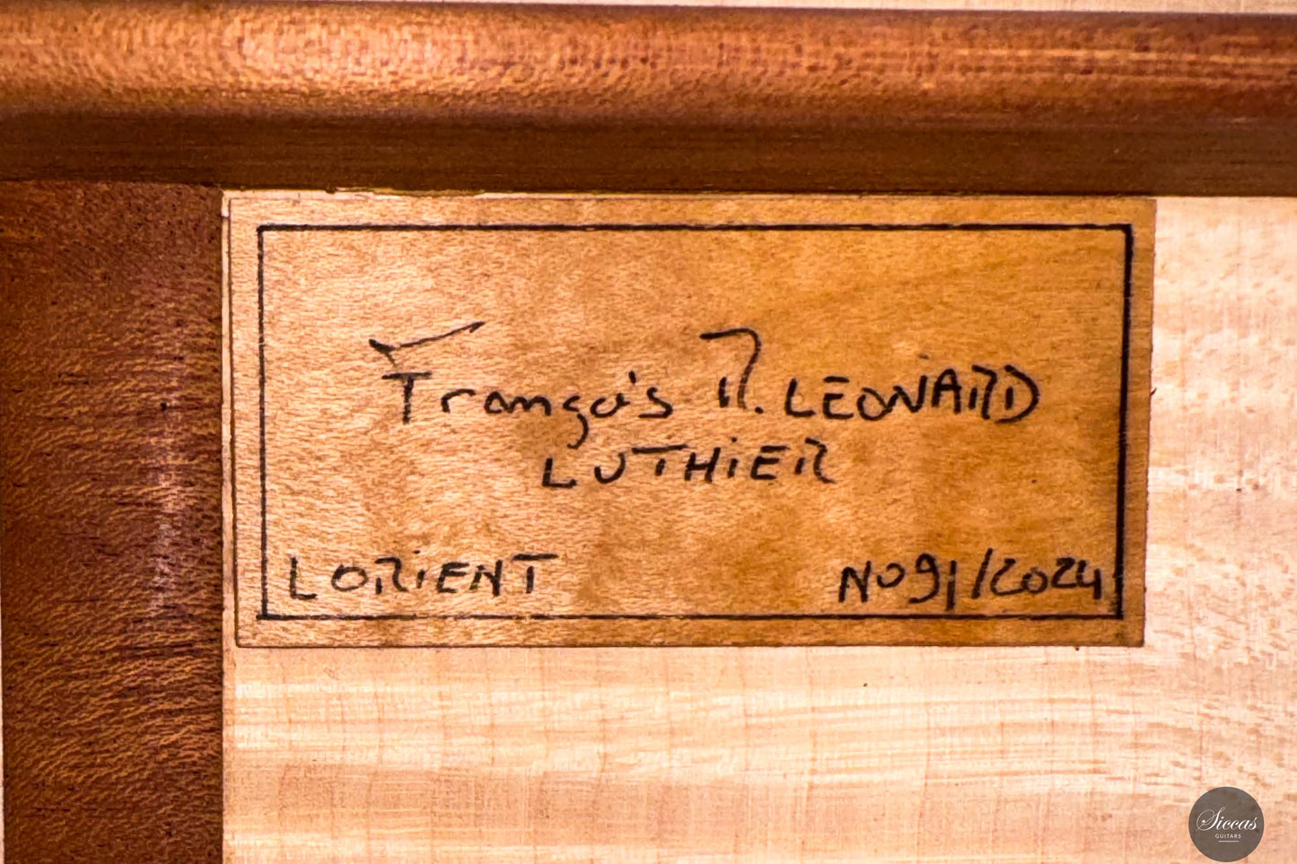 Francois R. Leonard – 2024 No. 91 Spruce/Maple Lattice