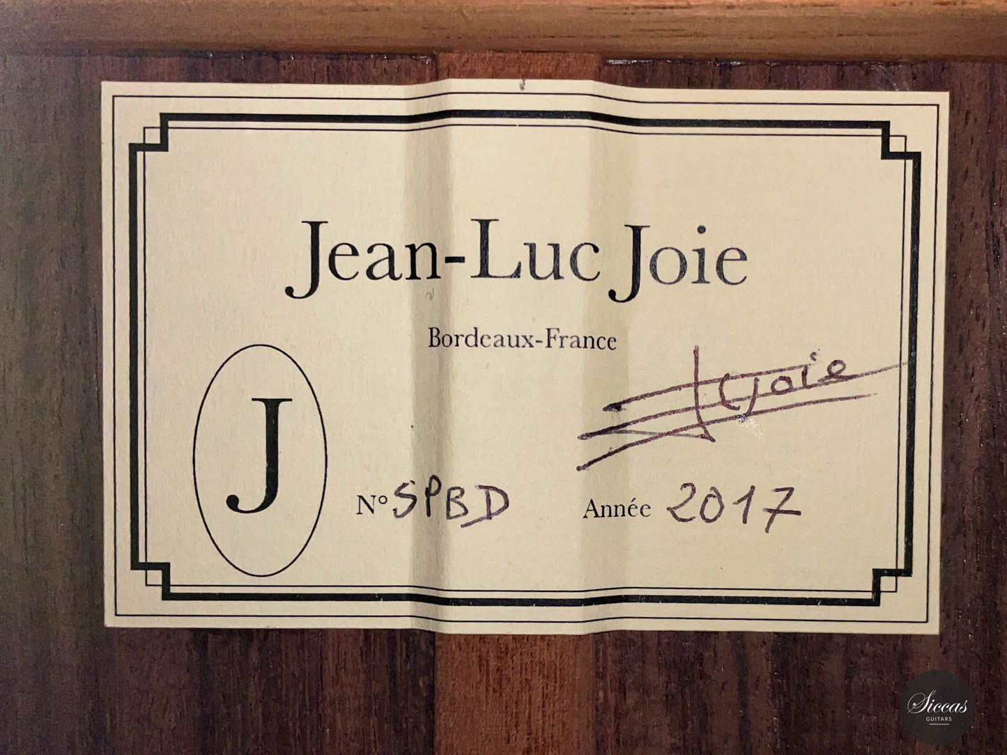 Jean-Luc Joie - 2017 Model J