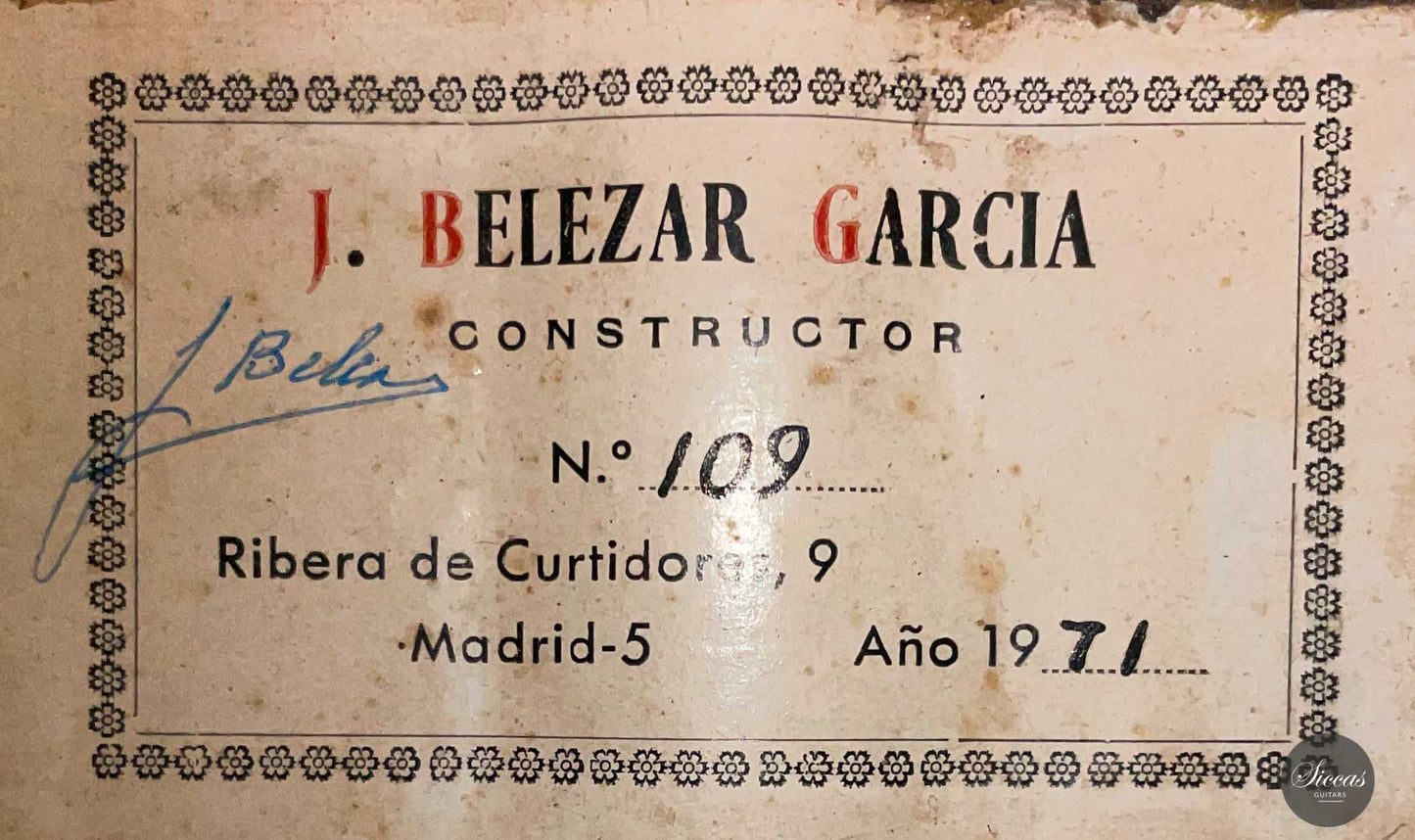 Jesus Belezar Garcia - 1971 No. 109