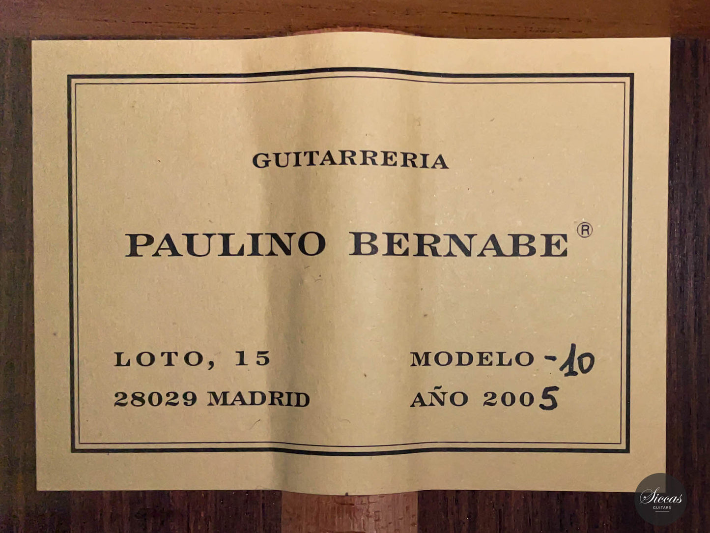 Paulino Bernabé - 2005 M10