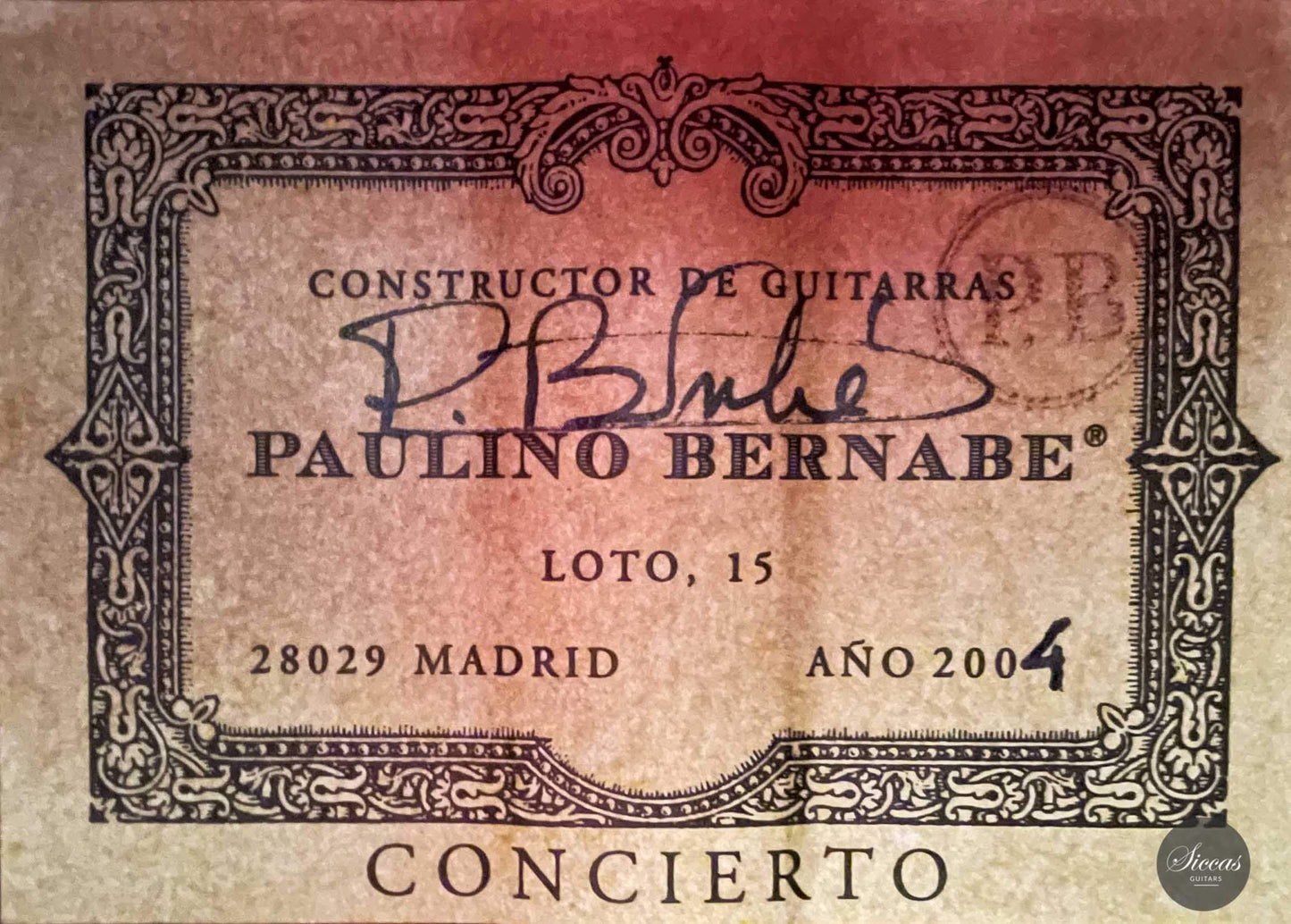 Paulino Bernabé - 2004 Concierto