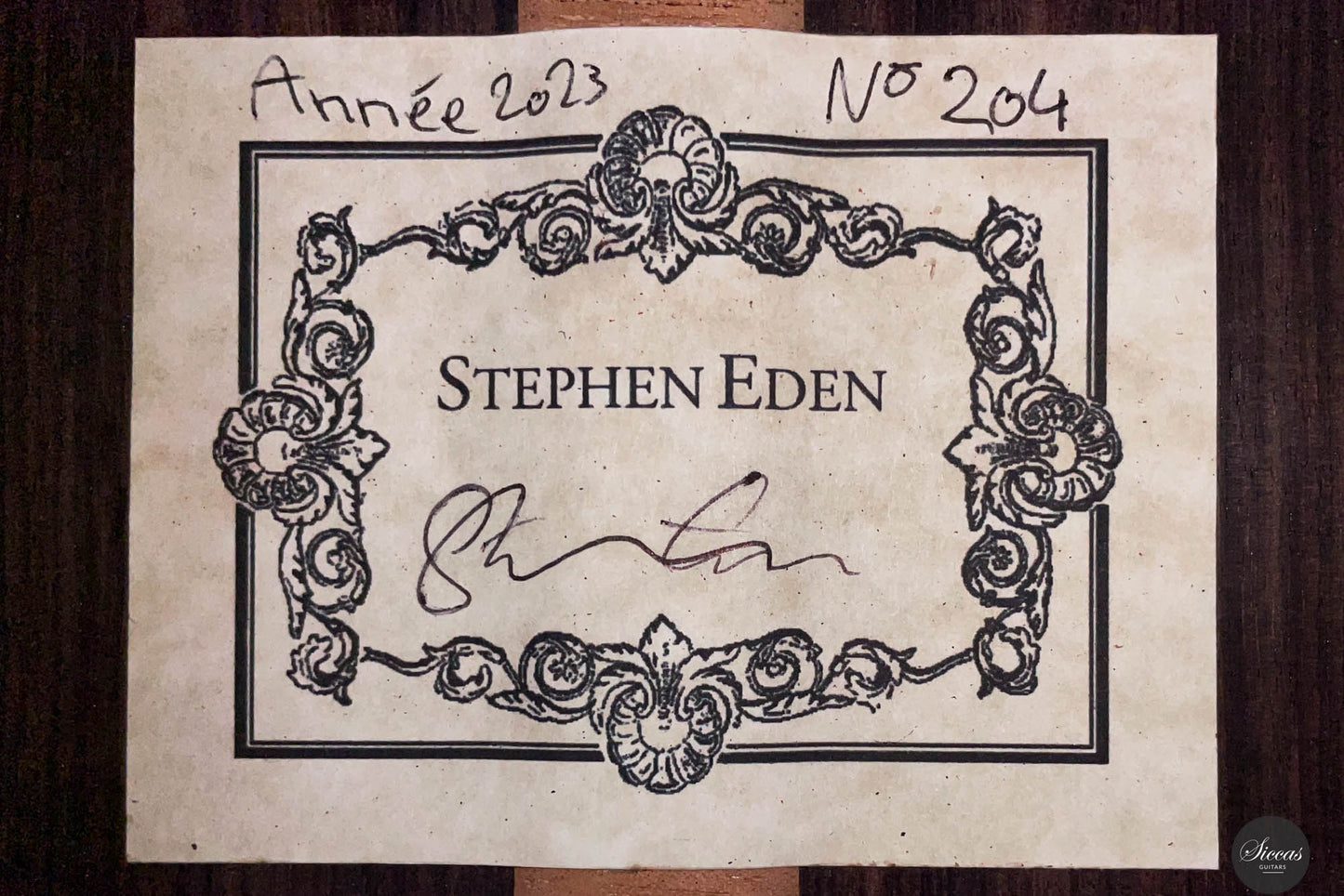Stephen Eden - 2023 "Friederich" No. 204