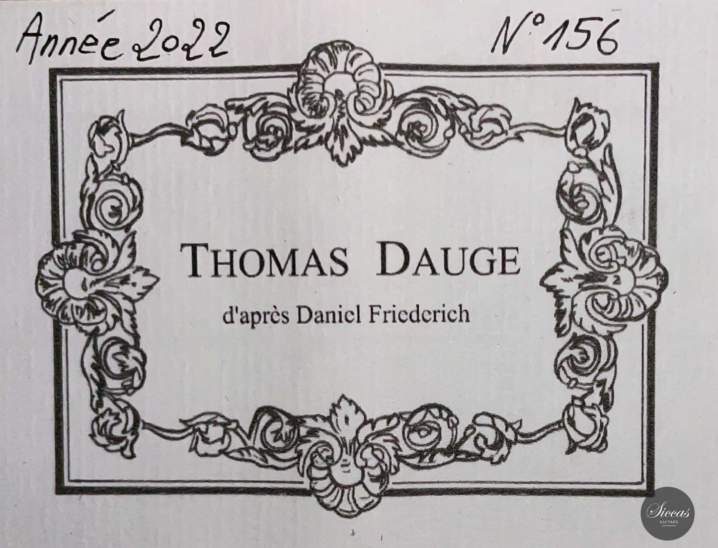 Thomas Dauge - 2022 "Daniel Friederich"