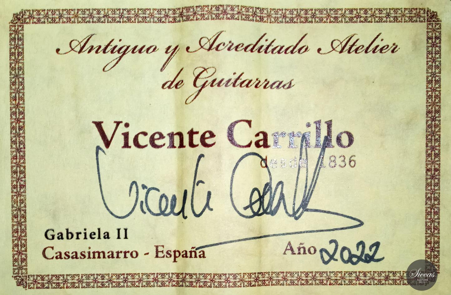 Vicente Carrillo - 2022 "Gabriela II" Doubletop 64 cm