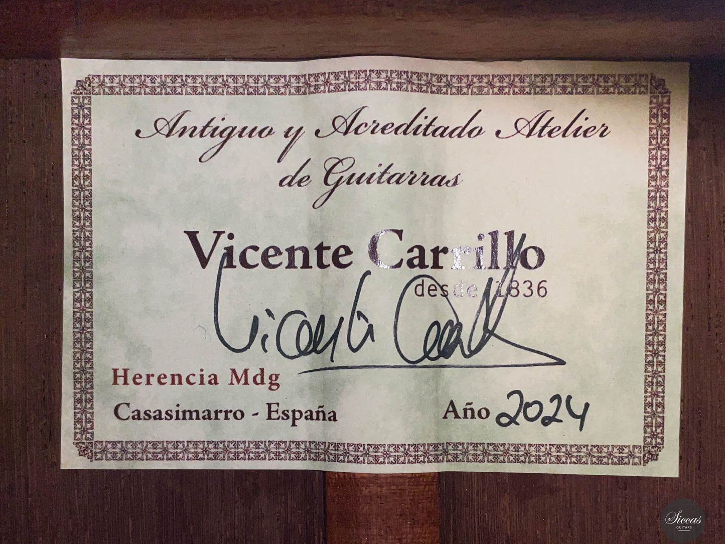 Vicente Carrillo – Herencia Spruce/Madagascar 65 cm