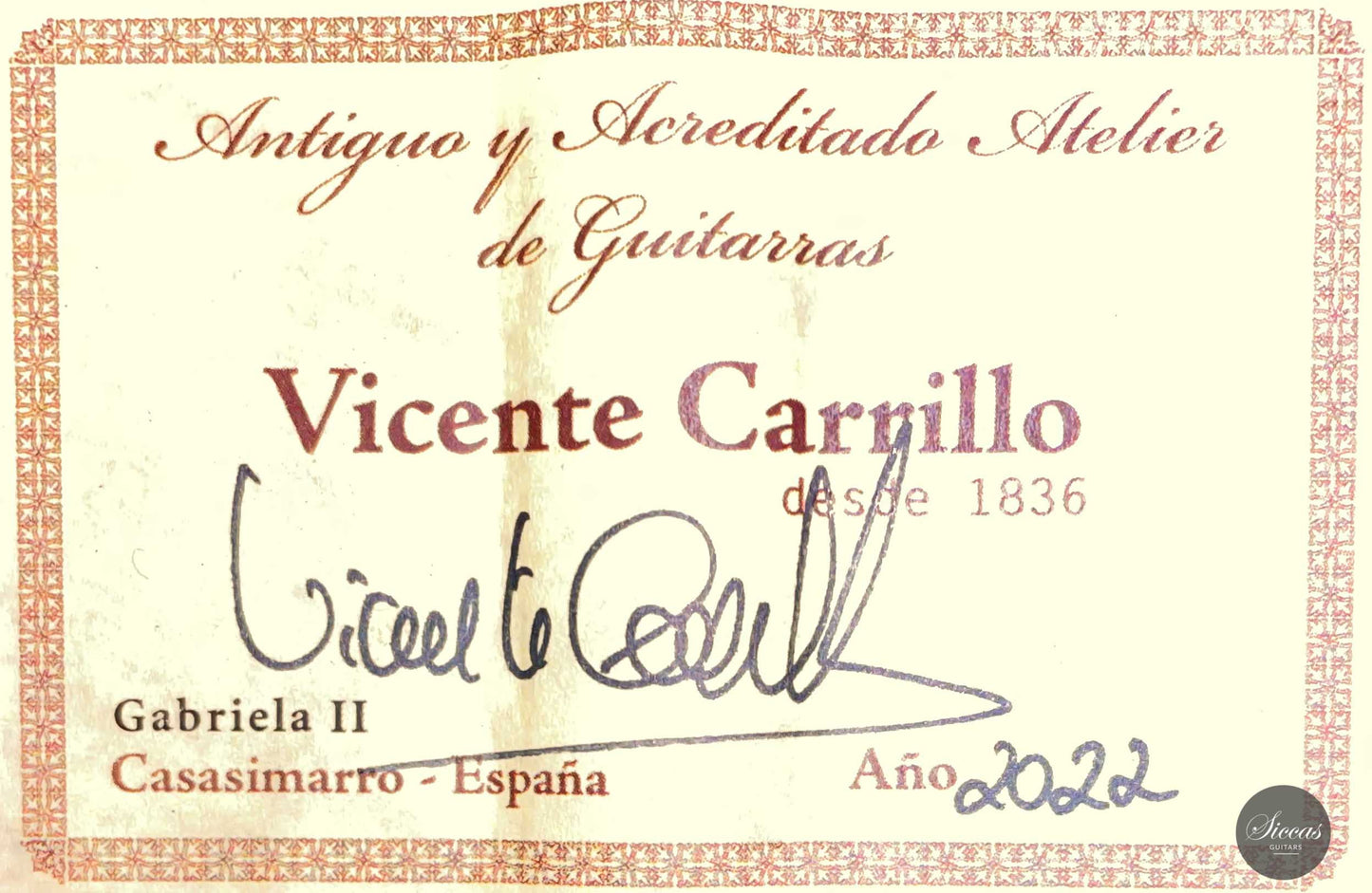Vicente Carrillo - 2022 "Gabriela II" Doubletop