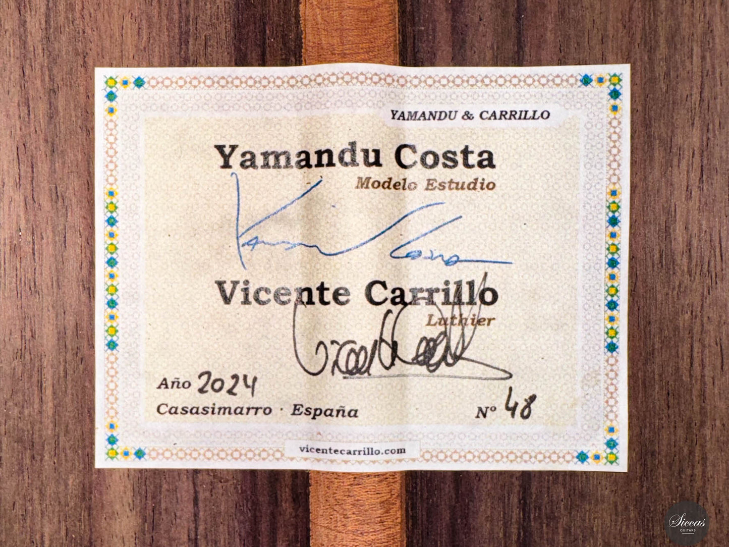 Vicente Carrillo - 2024 - Yamandu Costa Modelo Estudio No. 48