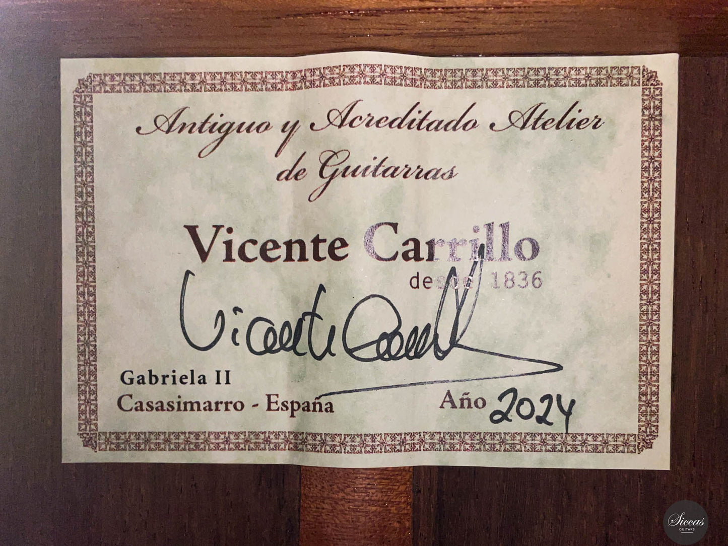 Vicente Carrillo – Gabriela II Spruce/Madagascar 63 cm