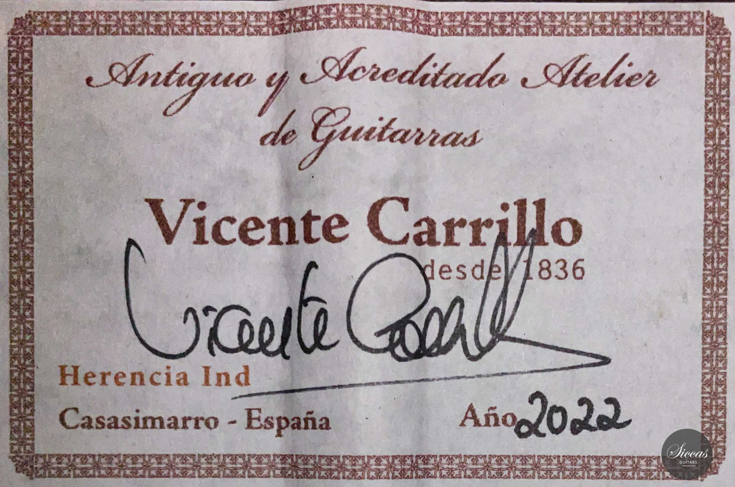Vicente Carrillo - Zeder "Herencia India"
