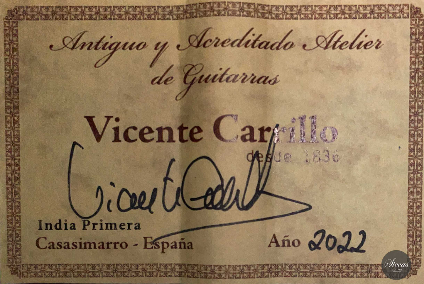 Vicente Carrillo - 2022 "India Primera"