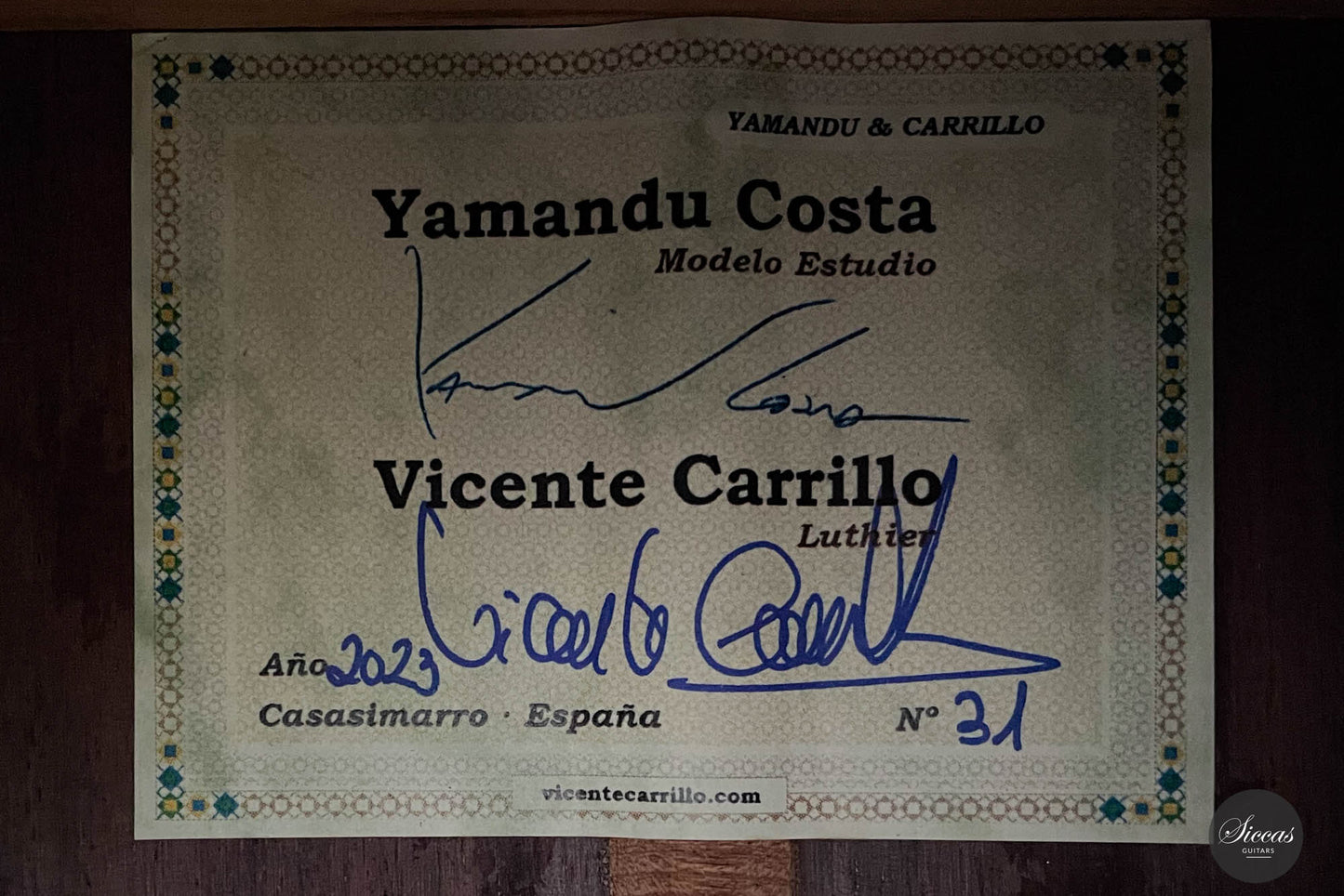 Vicente Carrillo - "Yamandu Costa" No. 31