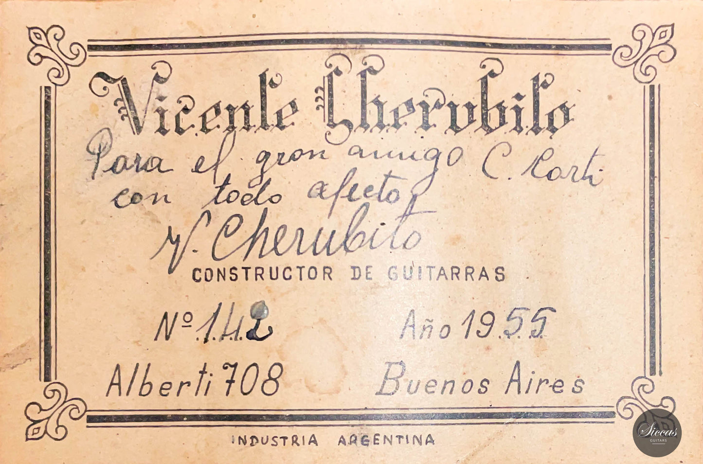 Vicente Cherubito - 1955 No. 142