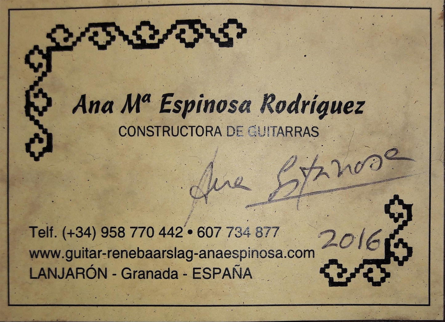 Ana Espinosa - 2016