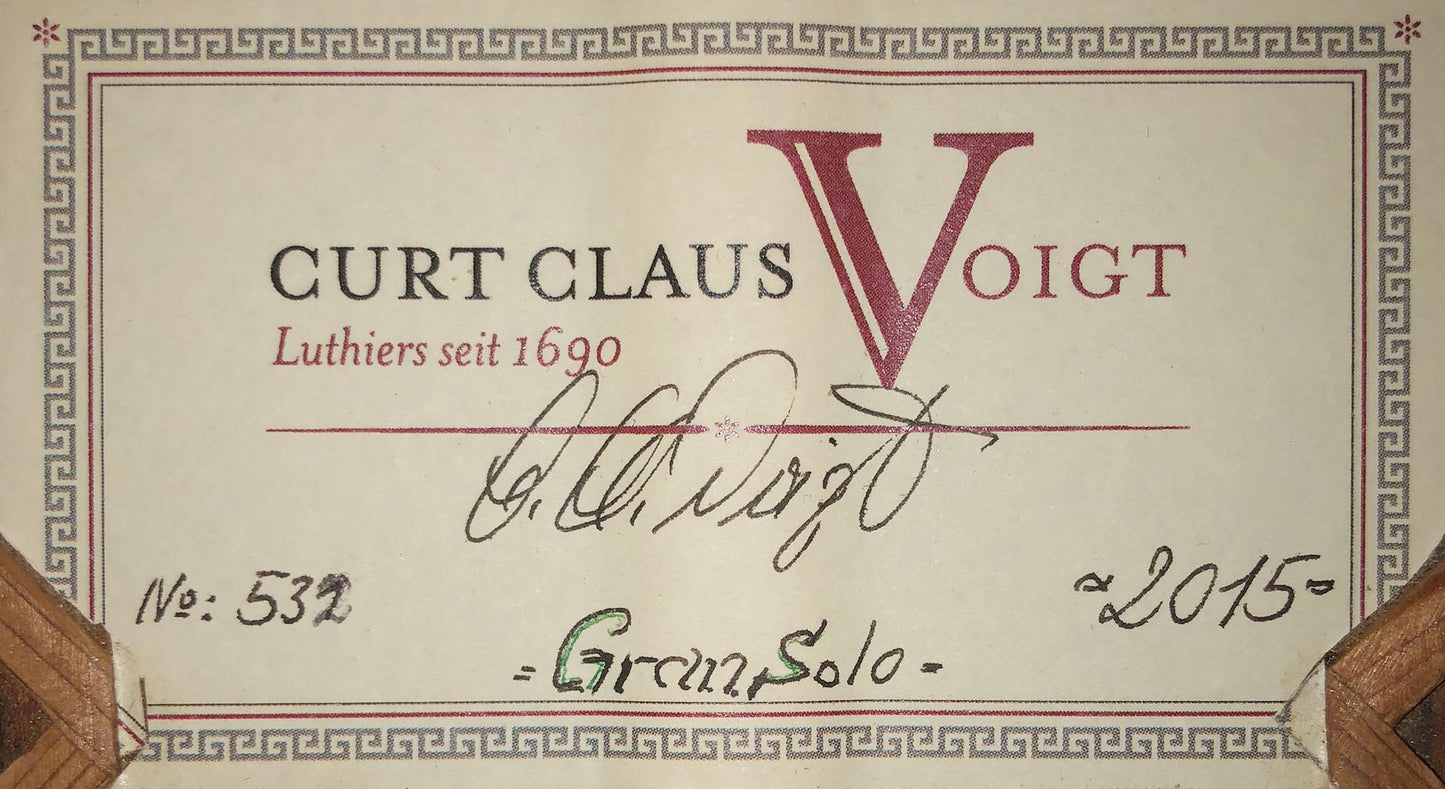 Curt Claus Voigt - 2015 Gran Solo