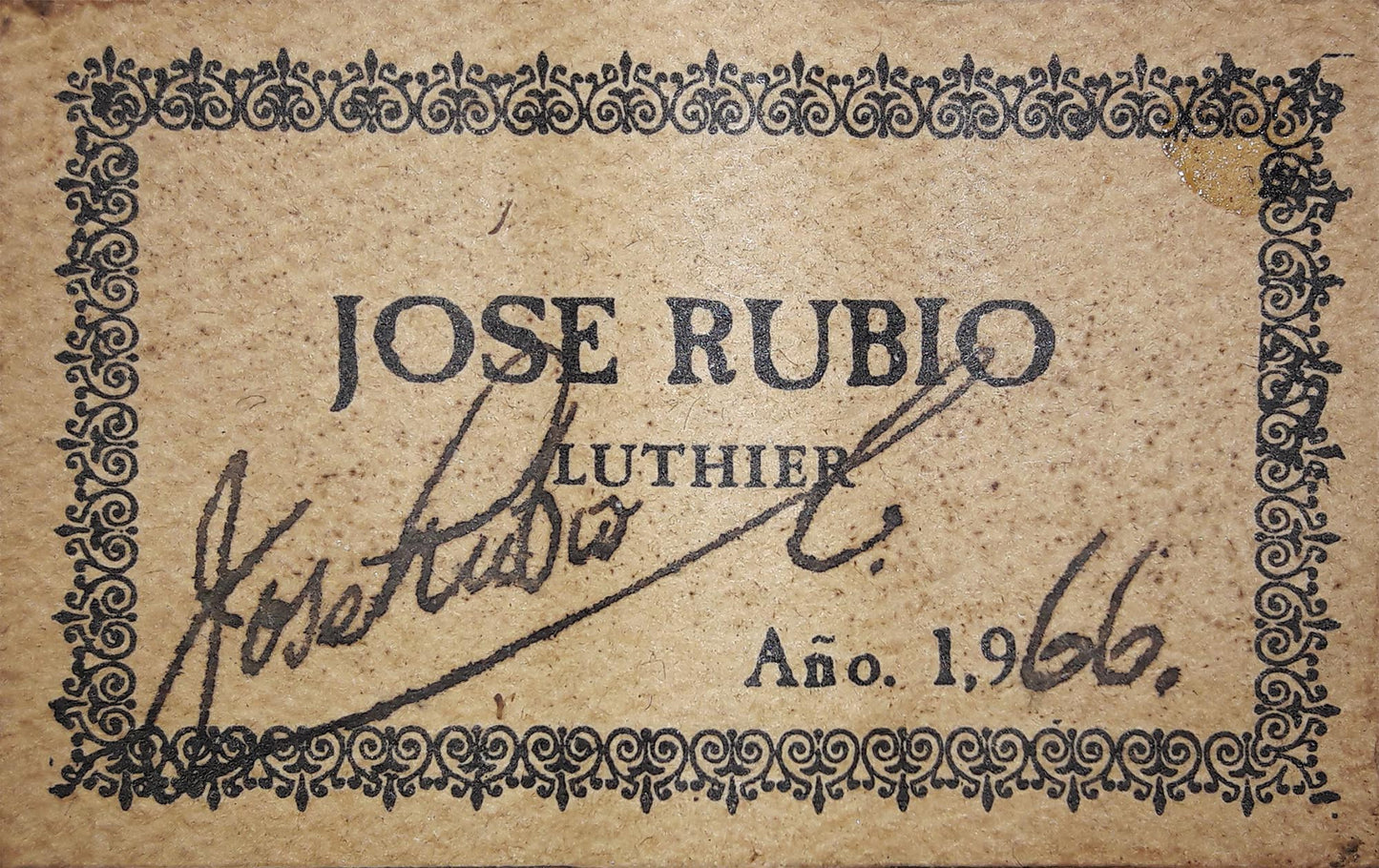 David "José" Rubio - 1966