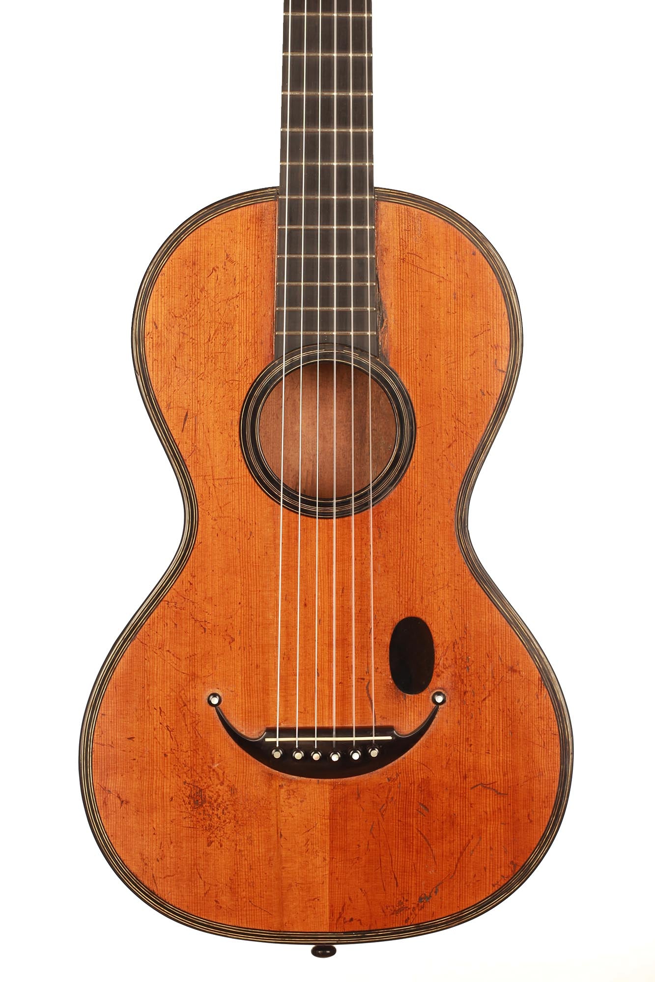 Französische romantische Gitarre - ca. 1820-30