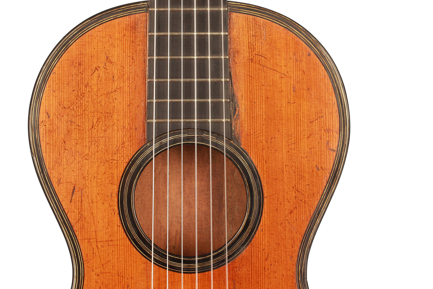 Französische romantische Gitarre - ca. 1820-30