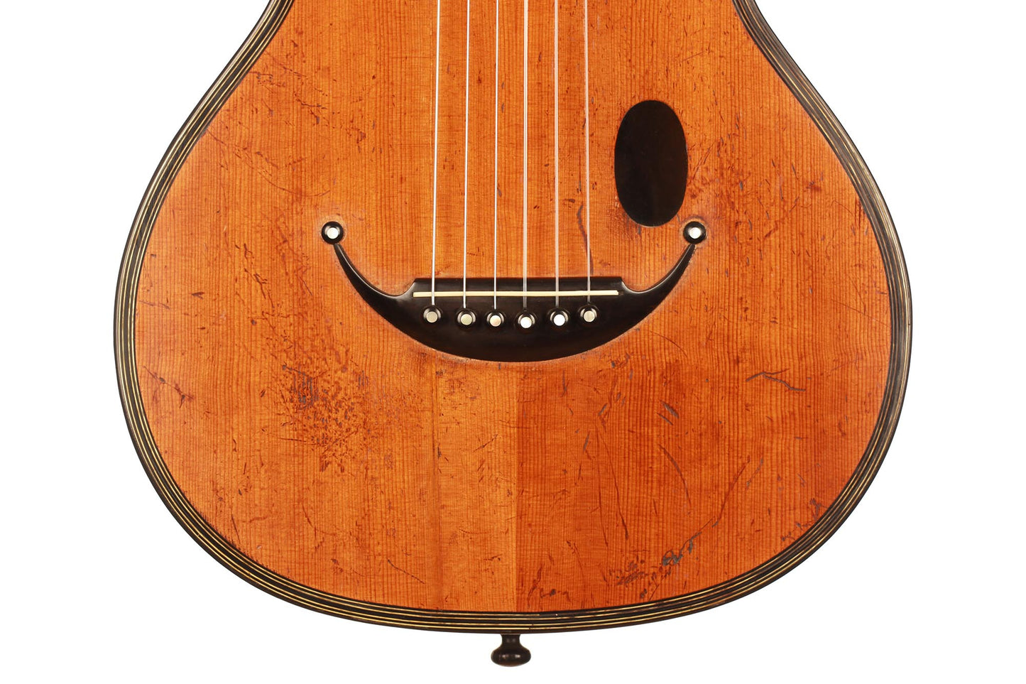 Französische romantische Gitarre - ca. 1820-30