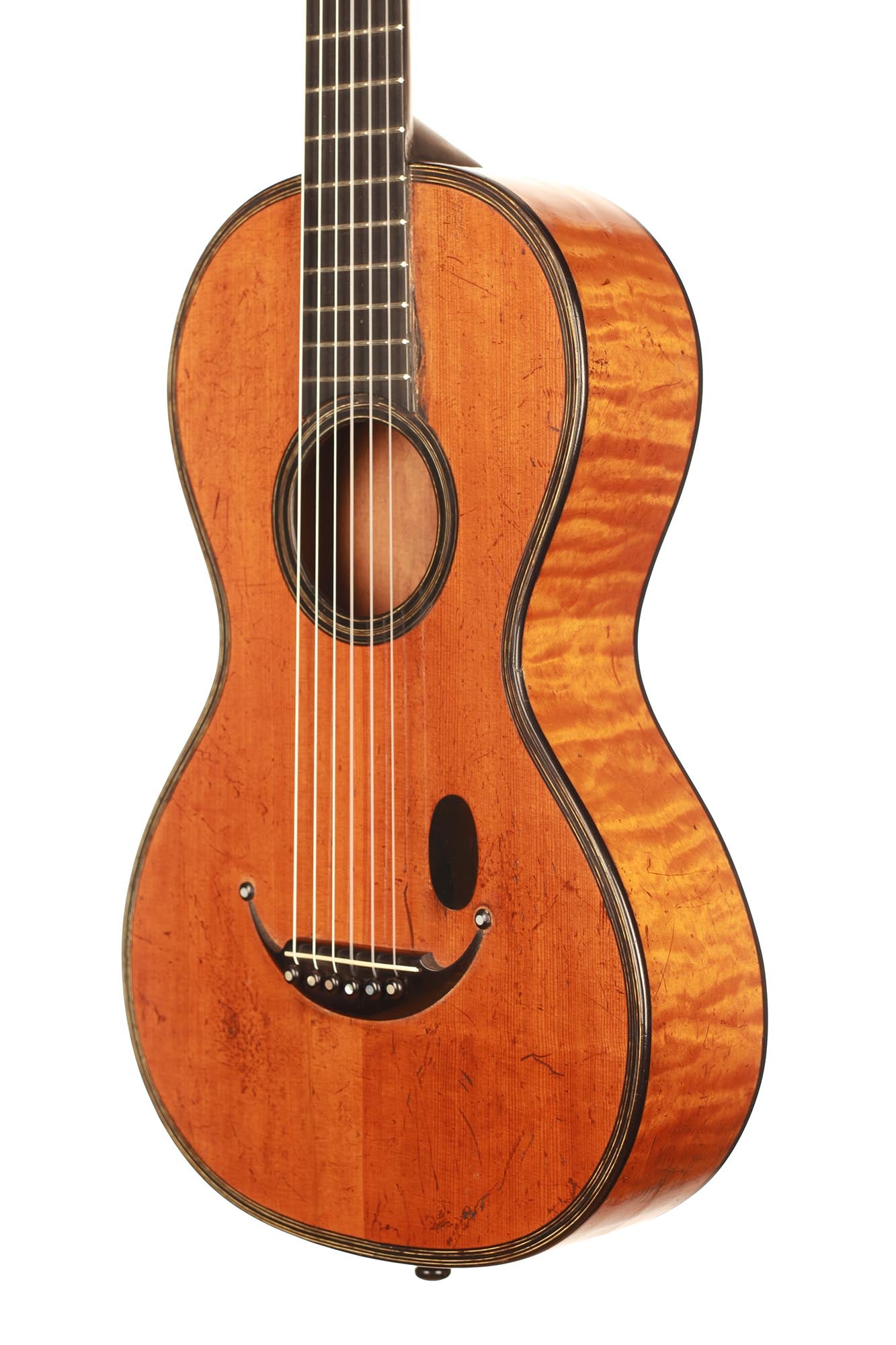 Französische romantische Gitarre - ca. 1820-30