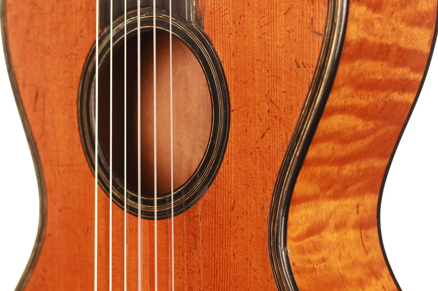 Französische romantische Gitarre - ca. 1820-30