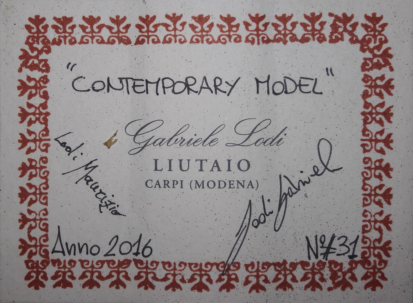 Gabriele Lodi - 2016