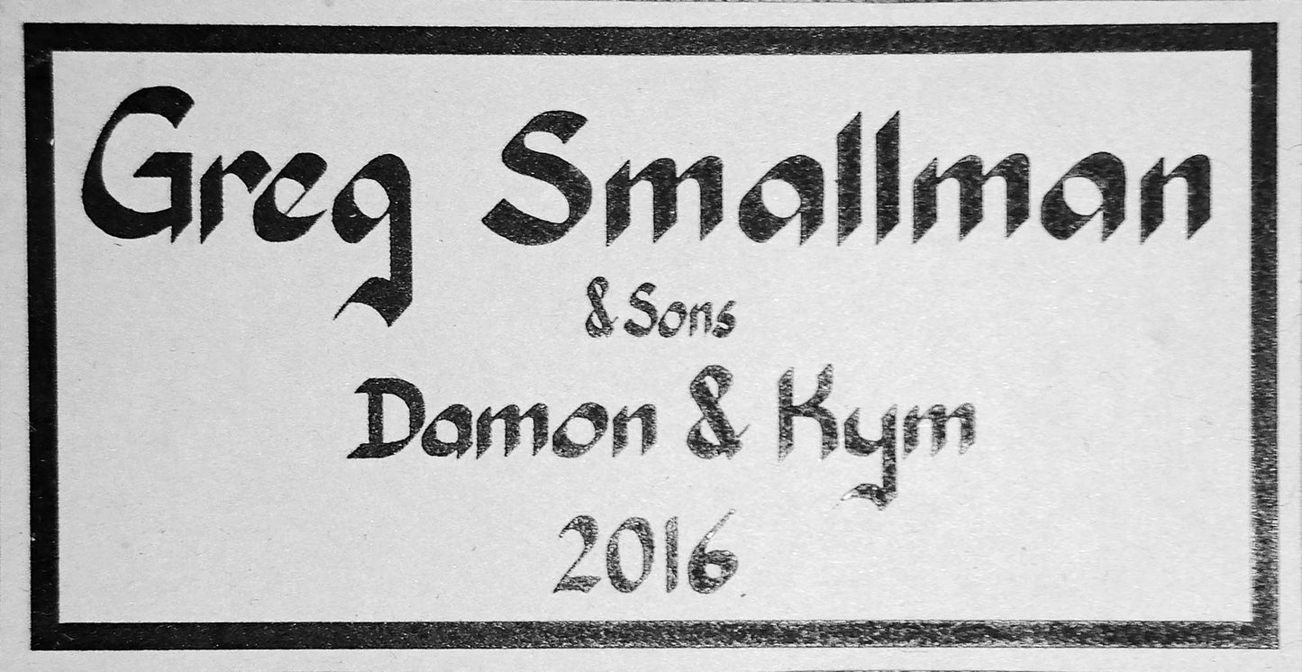 Greg Smallman & Sons - 2016