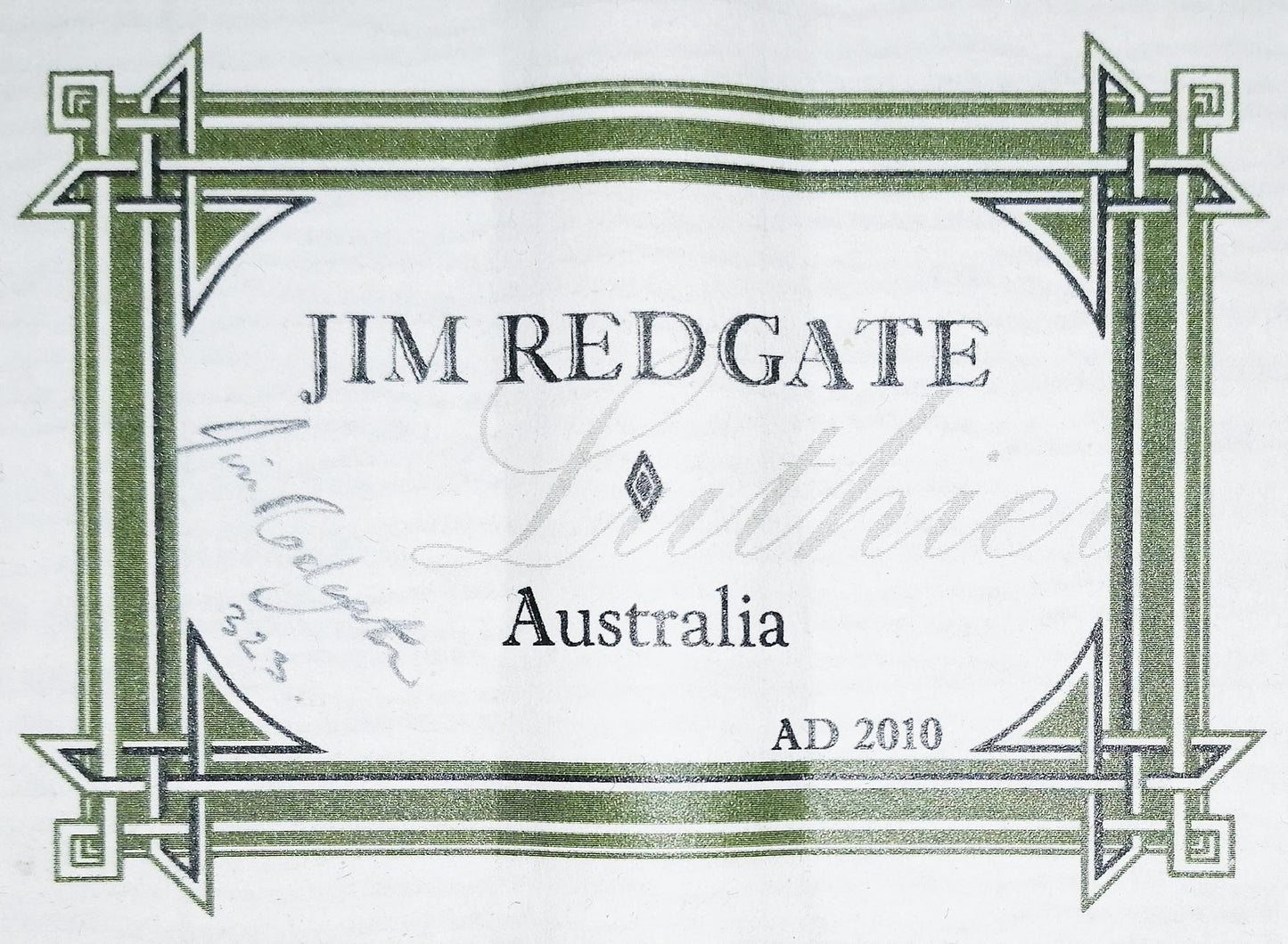 Jim Redgate - 2010 "Ana Vidovic"