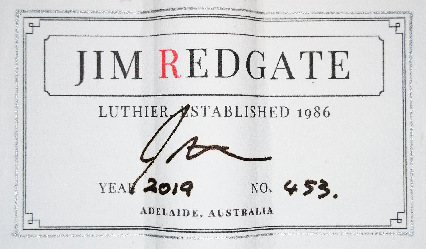 Jim Redgate - 2019 Ana Vidovic Model