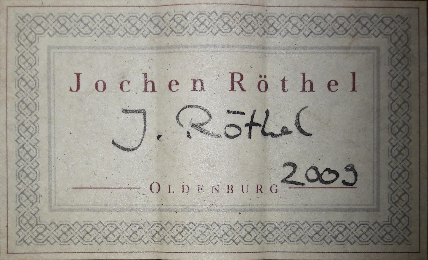 Jochen Röthel - 2009