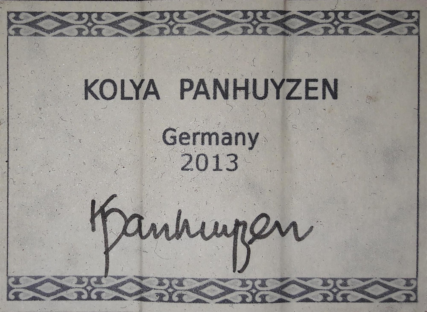 Kolya Panhuyzen - 2013