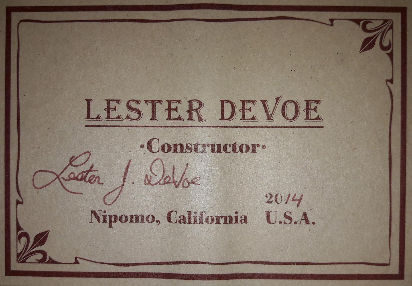 Lester Devoe - 2014
