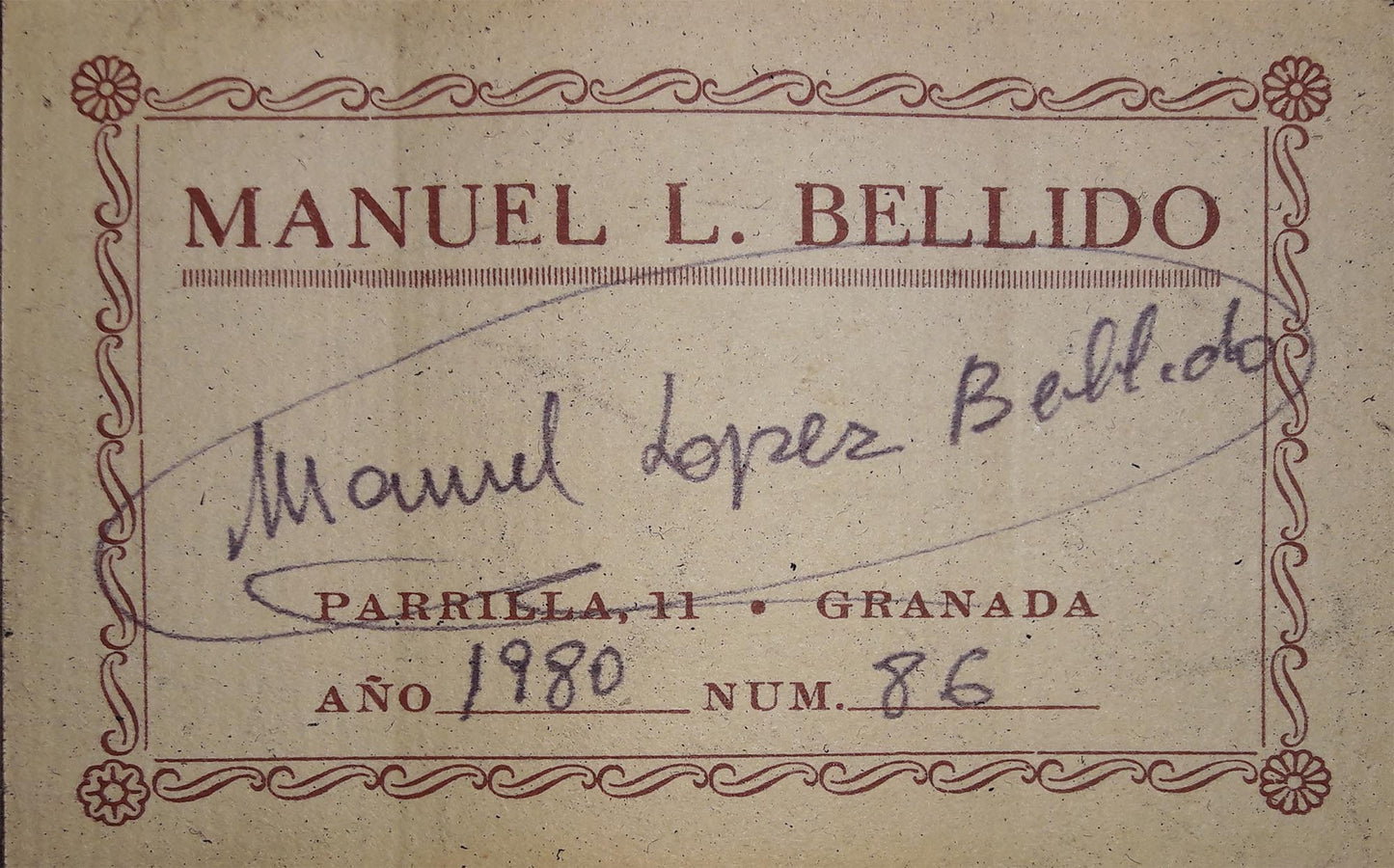 Manuel López Bellido - 1980