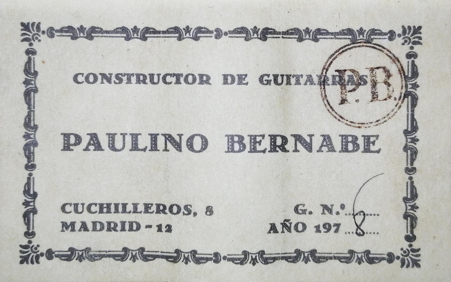 Paulino Bernabe Sr. - 1978