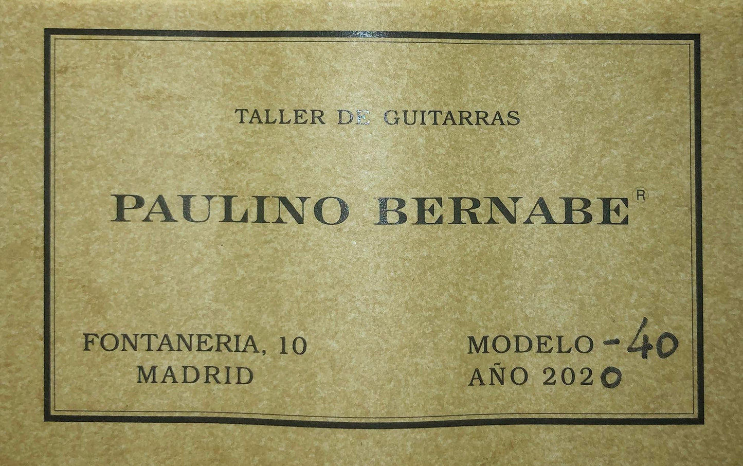 Paulino Bernabé - 2020 M40