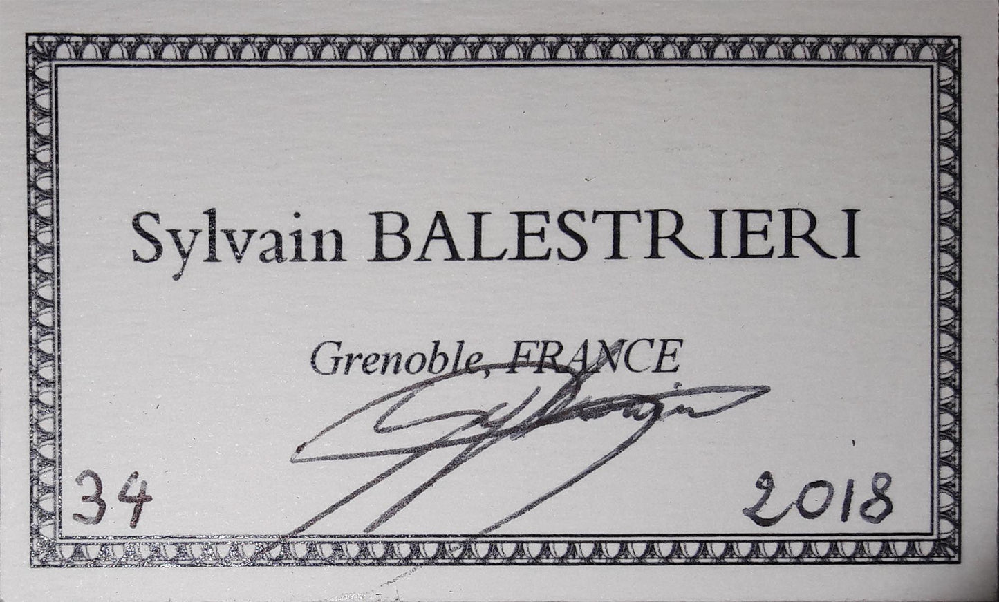 Sylvain Balestrieri - 2018