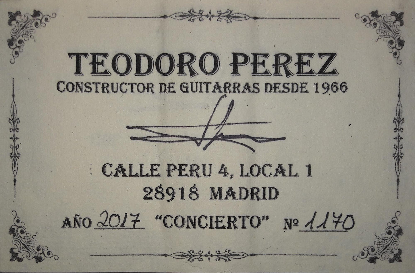 Teodoro Pérez - Concierto 2017