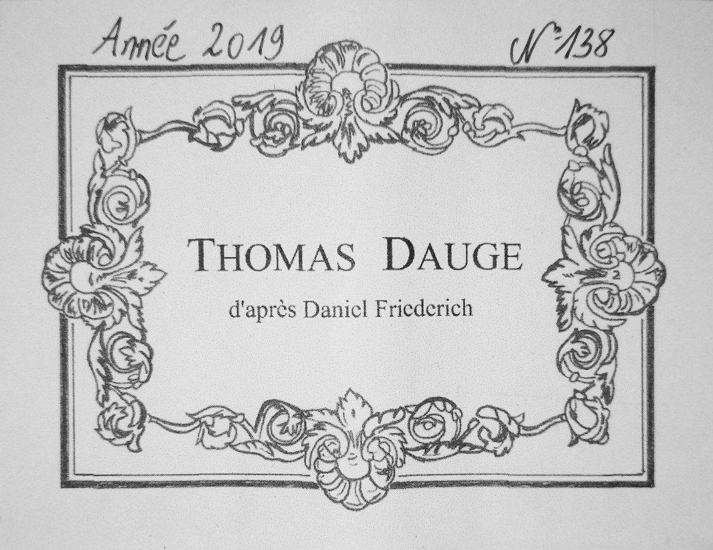 Thomas Dauge – 2019 – Friederich Model