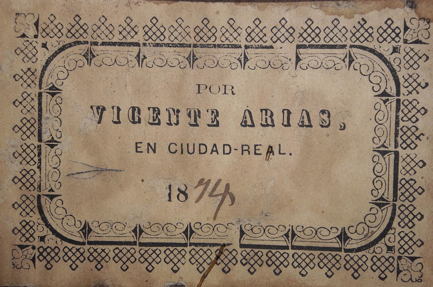 Vicente Arias - 1874