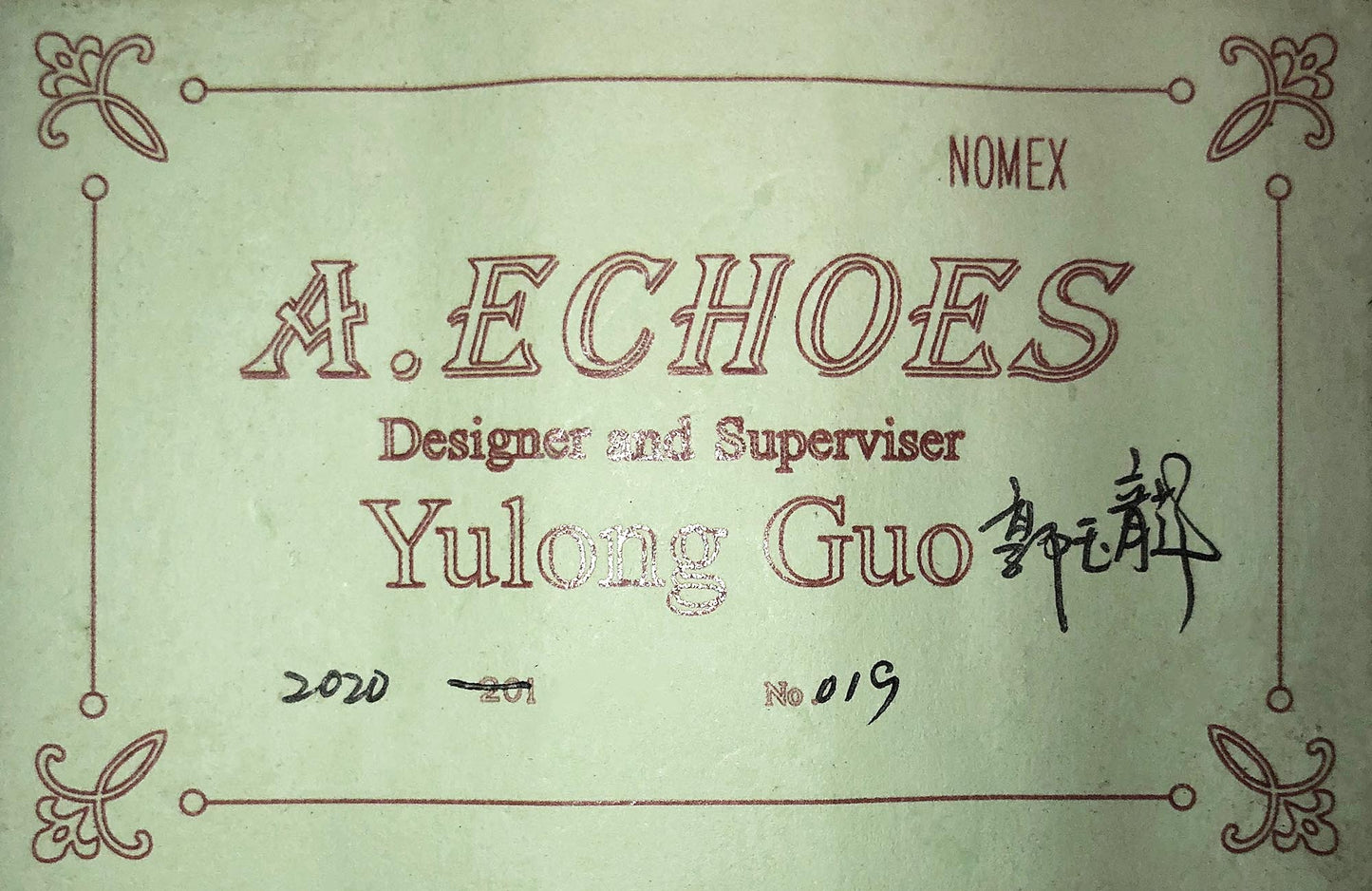 Yulong Guo - 2020 Artist Echoes