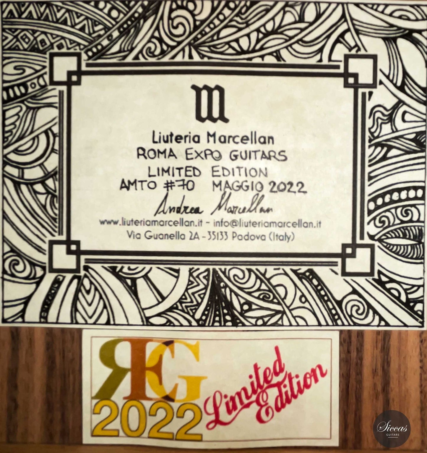 Andrea Marcellan - 2022 No. 70 REG Limited Edition