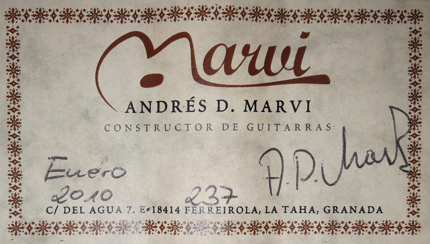 Andrés D. Marvi – 2010
