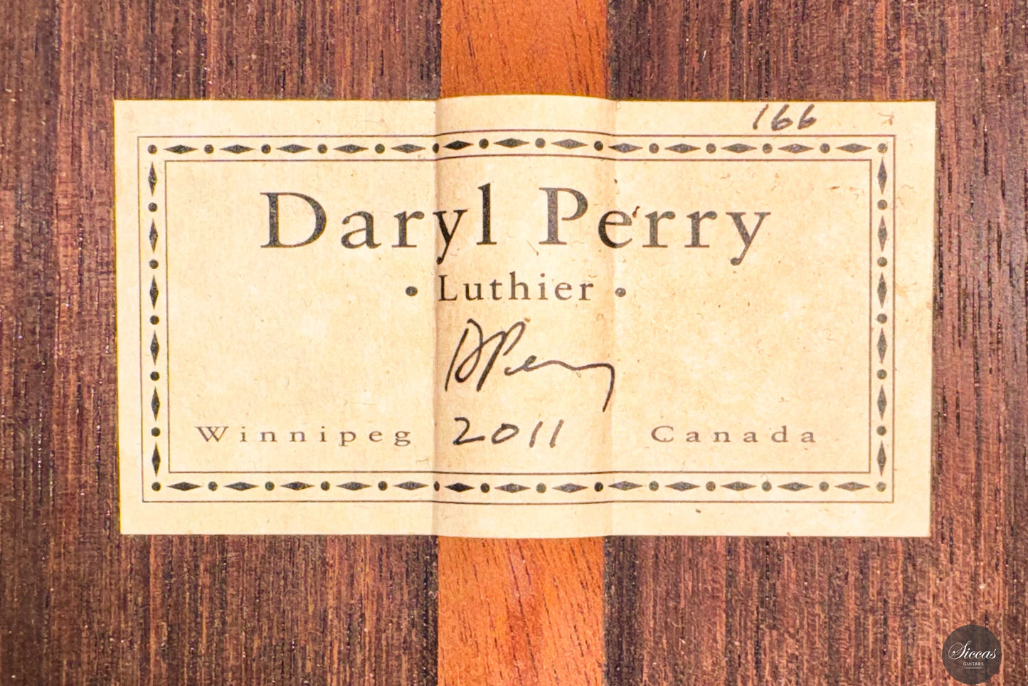 Daryl Perry - 2011 No. 166 ON HOLD