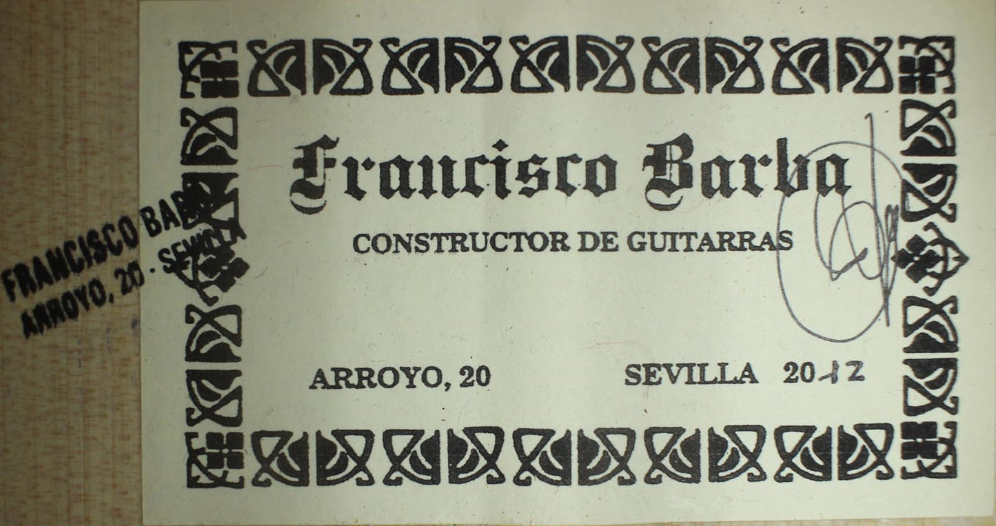 Francisco Barba - 2012