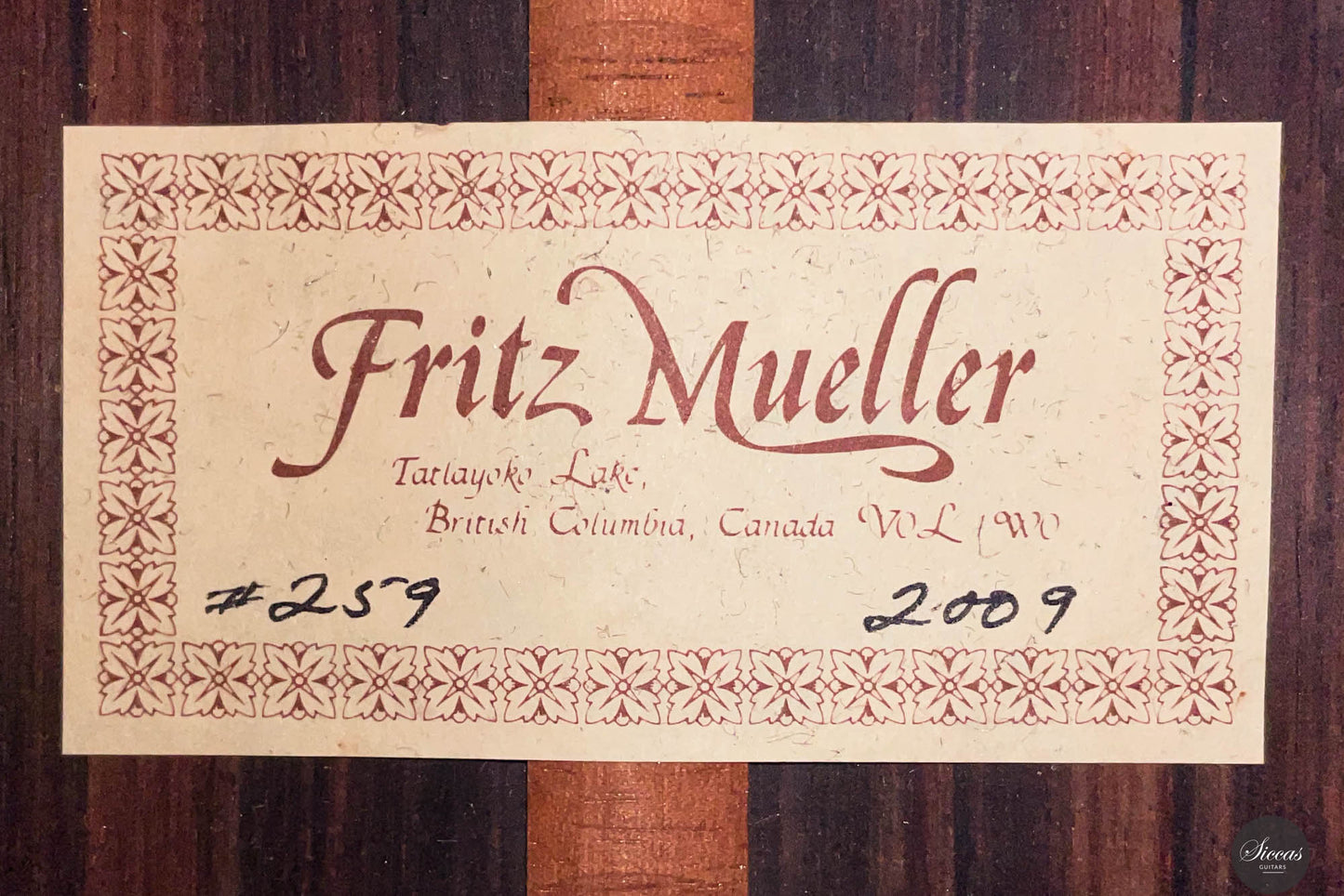 Fritz Mueller - 2009 No. 259 Doubletop