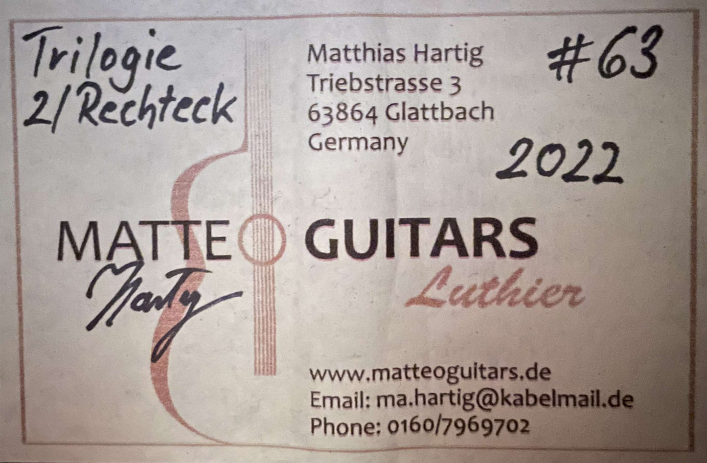 Matthias Hartig - 2022 "Hohlkehle"